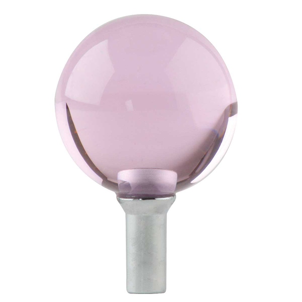 Bathroom Faucet Part Pink Glass Ball Knob 1 Handle Screw | Renovator's Supply - Renovator's Supply