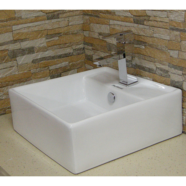 Fine Fixtures Vitreous-China White Vessel Sink with Deep Sides - Vitreous China Vessel Sink