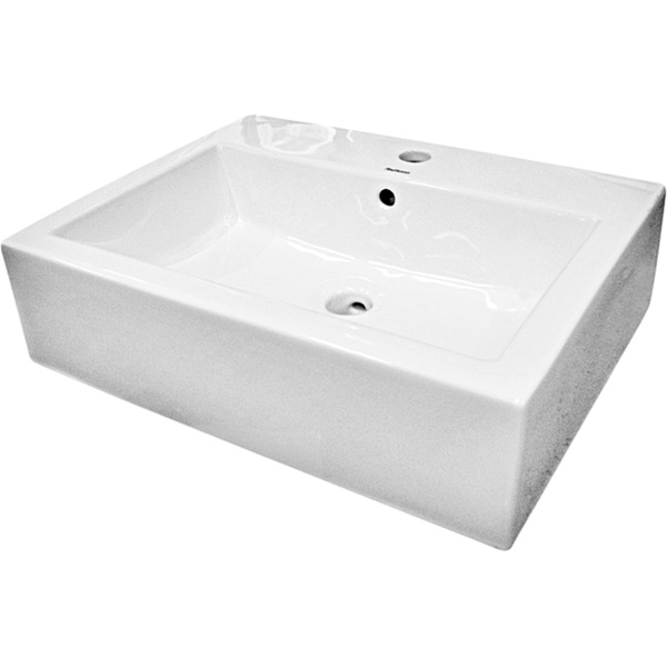 Fine Fixtures Ceramic 18.25-inch White Vessel Sink - Ceramic White Vessel Sink
