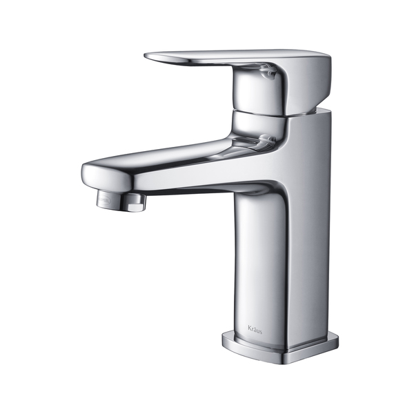 KRAUS Virtus Single Hole Single-Handle Vessel Bathroom Faucet in Chrome - Chrome