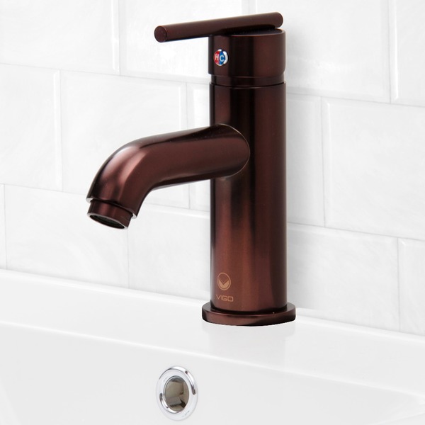 VIGO Setai Bathroom Single Hole Faucet in Oil Rubbed Bronze