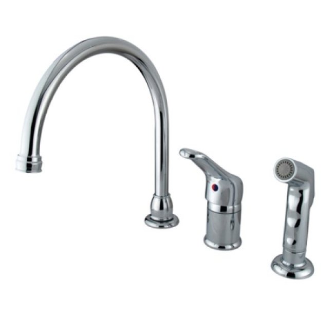 Single Loop Handle Chrome Kitchen Faucet - Loop Handle