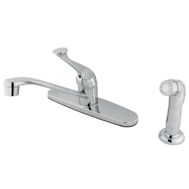 Chrome Basic Kitchen Faucet with Lever Handle and Side Sprayer - Chrome Basic Kitchen Faucet with Side Sprayer