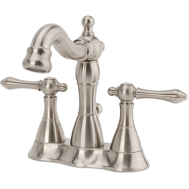 Fontaine Bellver Brushed Nickel Centerset Bathroom Faucet - Brushed Nickel