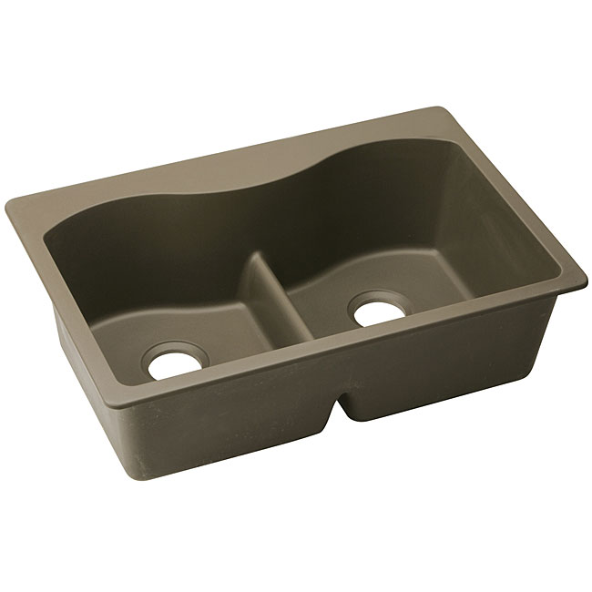 Elkay E-granite Double-bowl 33x22-inch Top Mount Sink