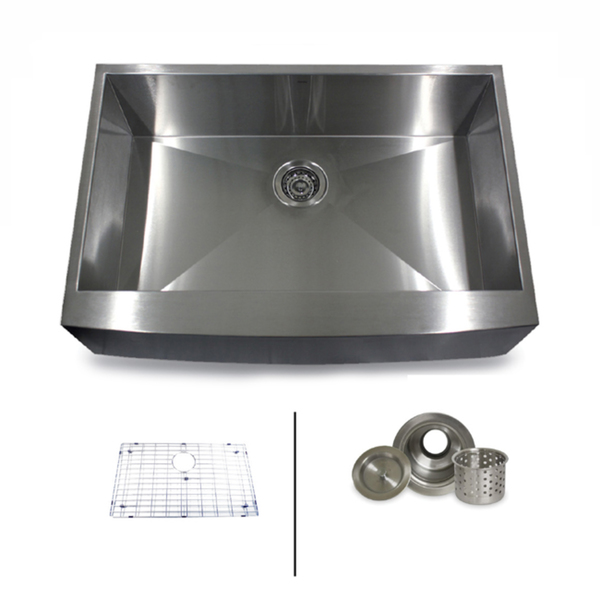 Highpoint Collection 33-inch Stainless Steel Farmhouse Kitchen Sink