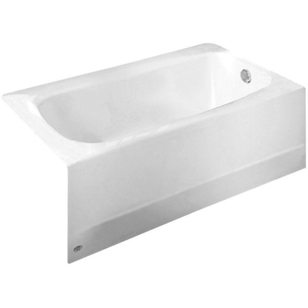 Cambridge White 5-ft Americast Bathtub with Right-hand Drain