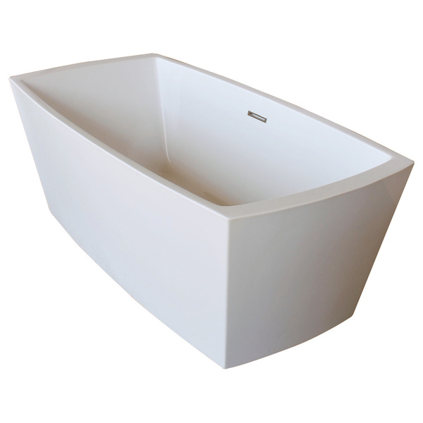 Mountain Home Vestil 32x67-inch Acrylic Soaking Freestanding Bathtub - 67x31, White, Freestanding Tub